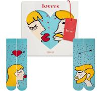 [4600050104] Zooksy Pack 2 Paires Chaussettes Fun Lovers Couple Homme Blond &...