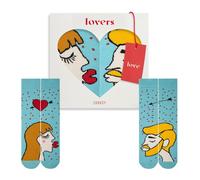 [4600210104] Zooksy Chaussettes Amusantes pour Amoureux (2 Paires) Femme Chat...