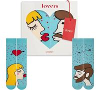 [4600340100] Zooksy Pack 2 Paires Chaussettes Amoureux Femme blond clair 36-4...