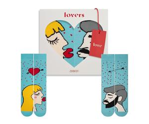 [4600360100] Zooksy Pack 2 Paires Chaussettes Amoureux Femme Blond Clair 36-4...