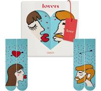 [4600430100] Zooksy Pack 2 Paires Chaussettes Amoureux Femme Brune 36-40 Homm...