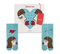 [4600740100] Zooksy Pack 2 Paires Chaussettes Amoureux LGBT Femme Chatain Fem...