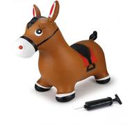 [460597] Jamara Cheval gonflable et rebondissant brun avec pompe