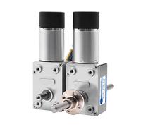 4632-370 Double arbre couple élevé DC 6 V 12 V 24 V moteur à engrenage à vis sans fin 1 pièces(B,12v 90rpm)