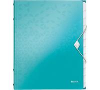 [46340051] LEITZ Trieur WOW Polypro A4 12 compartiments Menthe métallisé