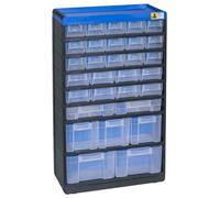 Allit 464650 Réservoir pour petites pièces VarioPlus Pro 53/60 (l x H x P) 300 x 525 x 135 mm noir, bleu 1 pc(s)