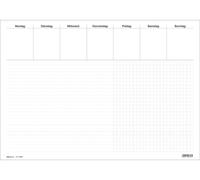 [46616] RNK Verlag Sous main Papier 30 Feuilles 60 x 42 cm Semaine en Allemand