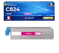 46861306 Toner Compatible pour OKI C824 C834 C844 C824n C824dn C834dnw C834nw C844dnw Magenta Haute capacité avec Puce 5000 Pages