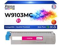 46861306 Toner compatible pour OKI C824 C834 C844 C824n C824dn C834dnw C834nw C844dnw premium Magenta avec puce 5000 pages