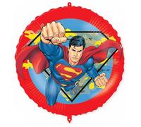 Procos Ballon gonflable Superman Ø env. 46 cm, hélium, air, ballon gonflable, cadeau d'anniversaire