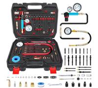 46PCS Testeur de Compression Professionnels pour Véhicules Automobiles Testeur de Perte de Pression des Moteurs Compatible Avec Les Moteurs Diesel et Essence