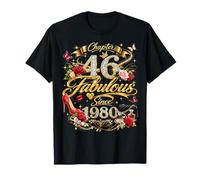 46th Birthday Queen Chapter 46 Fabulous Since 1980 Women T-Shirt