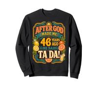 46th Birthday Tropical Vintage 1980 46 Years Old Men Women Sweatshirt
