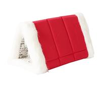 46x25x30cm Winter Plush Pet Bed, Folding Kitten Bed, Pet Cave Bed, Semi Enclosed Pet Bed, Warm Cat Bed, Washable Pet Cushion, Plush Pet Nest, Folding Cat Bed, Dog Bed for Small Pets