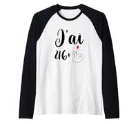 47 Ans Anniversaire Cadeau Femme Humour Manche Raglan