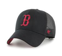 '47 Boston Red Sox Black MLB Ballpark Mesh Most Value P Trucker Cap - One-Size