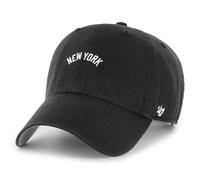 47 Brand Casquette New York Yankees MLB Base Runner Script Clean Up Réglable Noir Taille unique