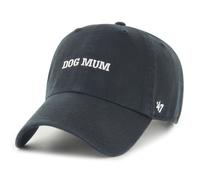 47 Brand Adjustable CLEAN UP Cap - SLOGAN Dog Mum noir