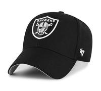 '47 Oakland Raiders NFL Authentic Brand MVP Casquette de football noire réglable Velcro pour adulte Taille unique Hommes et femmes 85 % acrylique 15 % laine