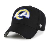 '47 NFL Los Angeles Rams MVP Casquette de baseball unisexe avec fermeture Velcro réglable Taille unique Logo de l'équipe Couleur Noir, Noir , taille unique