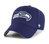 '47 NFL Seattle Seahawks MVP Casquette de baseball unisexe avec fermeture Velcro réglable, taille unique, logo de l'équipe, couleur bleu marine clair, bleu clair, taille unique