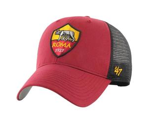 '47 Brand AS Roma Branson ITFL-BRANS01CTP-TJA, Casquette pour homme, noir/noir, taille unique, rouge foncé, Einheitsgröße-S