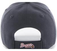 47 Brand Atlanta Braves Marine A Logo MVP Curved Visor Velcroback Cap