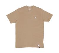 47 Brand - Base Runner Emb Echo Tee - Homme - Tops - Beige - Taille: M