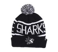47 Brand - Bonnet d'hiver côtelé avec revers et pompon - Homme - Accessoires - Noir - Taille: ONE Size