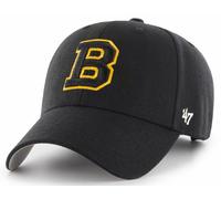 47 Brand Boston Bruins Vintage B Logo MVP Velcroback Noir Curved Visor Cap