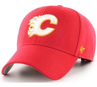 47 Brand Calgary Flames Rouge MVP Velcroback Curved Visor Cap Quarante Sept