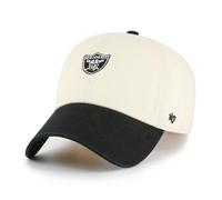 47 Brand Casquette NFL Base Runner CLEAN UP Raiders Ivoire