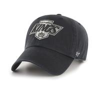 47 Brand Casquette NHL LA Kings CLEAN UP Noire Strapback Basecap Logo
