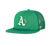 47 Brand Casquette Snapback MLB Athletics Golden Age Vert, Patch Logo