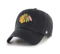 '47 Brand Chicago Blackhawks Adjustable Cap Clean Up NHL Black - One-Size