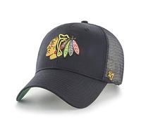 '47 Brand Chicago Blackhawks Adjustable Cap MVP Branson NHL Black - One-Size