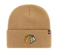47 Brand Knit Bonnet - HAYMAKER Chicago Blackhawks camel