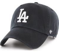 47 Brand Los Angeles Dodgers Noir Clean Up Curved Visor Strapback Cap