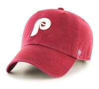 47 Brand MLB Cooperstown Logo primaire Nettoyage de baseball ajust Cap de baseball Adulte One Size convient tous - Philadelphia Phillies Borgo