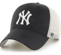 47 Brand New York Yankees Blanc Noir Branson Trucker MVP Curved Visière Snapback