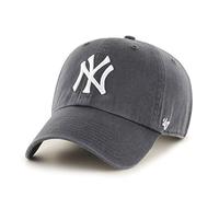 47 Brand New York Yankees MVP Cap B-RGW17GWS-CCA, Mens Cap with a Visor, Grey, One Size EU