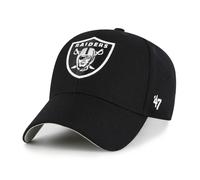 '47 Oakland Raiders NFL Authentic Brand MVP Casquette de football noire réglable Velcro pour adulte Taille unique Hommes et femmes 85 % acrylique 15 % laine, Noir , taille unique
