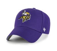 '47 NFL Minnesota Vikings MVP Casquette de baseball unisexe avec fermeture Velcro réglable, taille unique, logo de l'équipe, couleur violet, lilas, taille unique