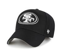 '47 NFL San Francisco 49ers MVP Casquette de baseball unisexe avec fermeture Velcro réglable Taille unique Logo de l'équipe Couleur Noir, Noir , taille unique