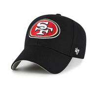 '47 NFL San Francisco 49ers MVP Casquette de baseball unisexe avec fermeture Velcro réglable Taille unique Logo de l'équipe Couleur Noir, Noir , taille unique