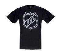 47 Brand - NHL Current Shield Logo Echo Tee - Homme - Tops - Noir - Taille: L