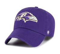 '47 NFL Baltimore Ravens Clean Up Casquette de Baseball Unisexe Fermeture à Sangle Réglable Taille Unique Logo Team Couleur Violet, lilas, taille unique