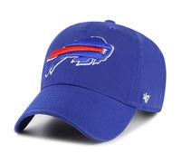 '47 NFL Buffalo Bills Clean Up Casquette de baseball unisexe, fermeture à sangle réglable, taille unique, logo de l'équipe, couleur bleu royal, bleu marine, taille unique