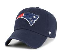 '47 NFL New England Patriots Clean Up Casquette de baseball unisexe, fermeture à sangle réglable, taille unique, logo de l'équipe, couleur bleu marine, bleu marine, taille unique