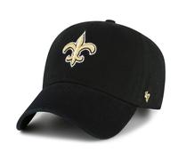 '47 NFL New Orleans Saints Clean Up Casquette de baseball unisexe Fermeture à sangle réglable Taille unique Logo de l'équipe Couleur Noir, Noir , taille unique